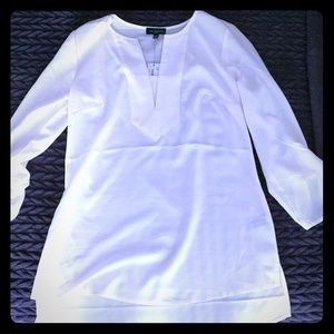Shear white blouse
